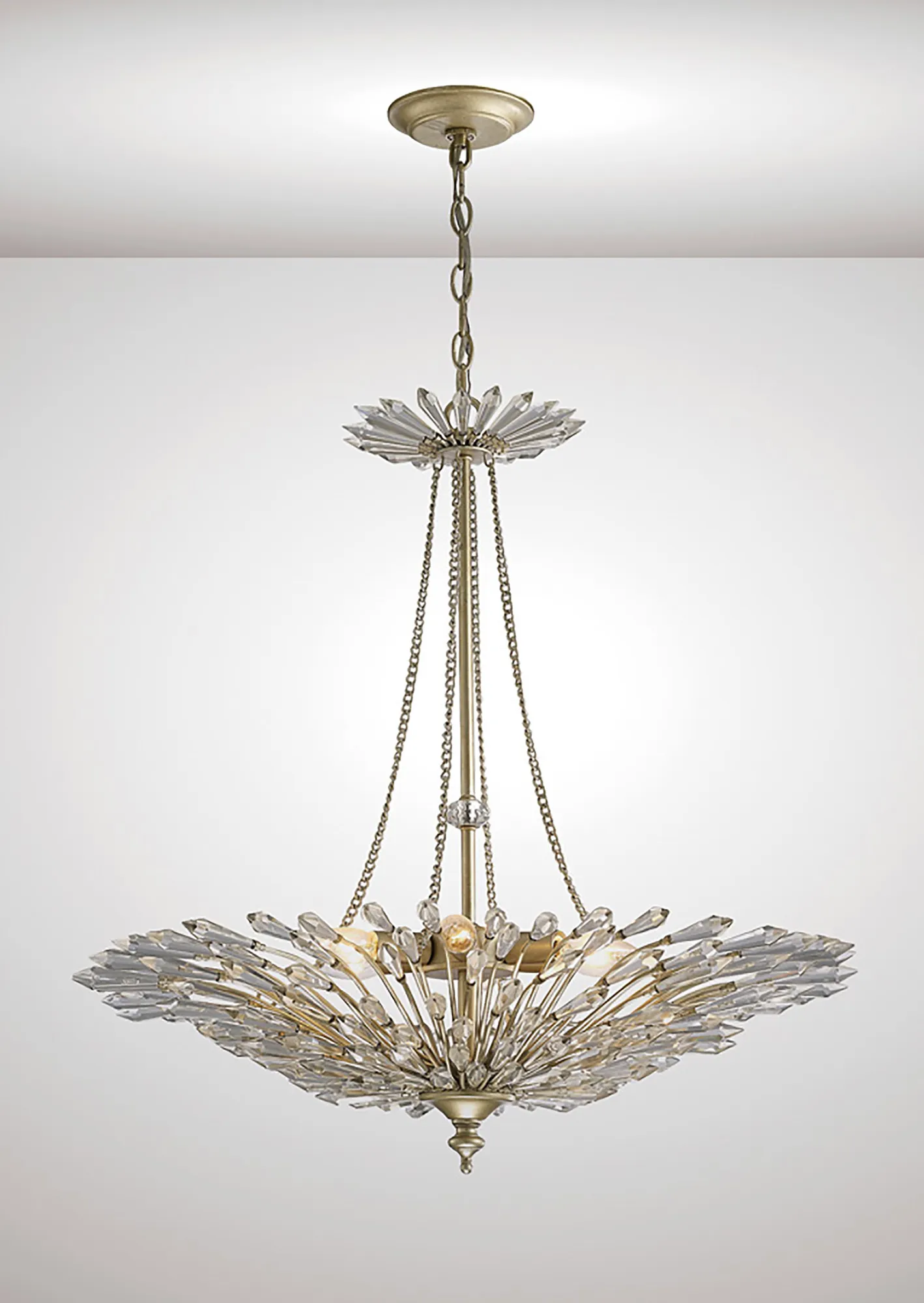 IL31672  Fay Crystal Chandelier 6 Light